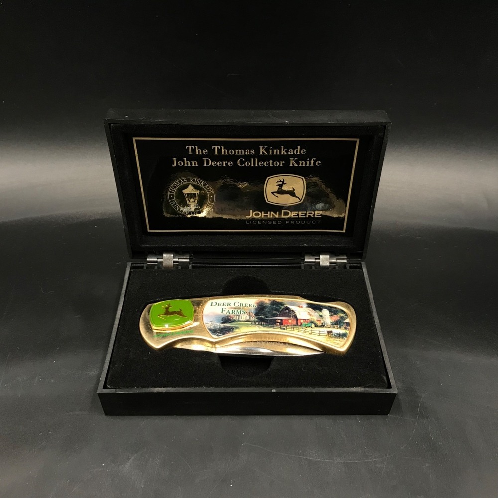 Collector Knife John Deere Thomas Kinkade Blade Stainless Steel Deer Creek